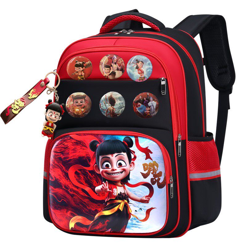 新款哪吒书包男生小学生一二三五六年级儿童大容量轻便幼儿园背包