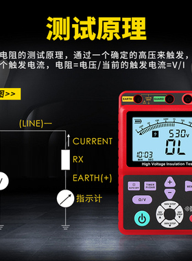 希玛AR907A/3123/3125兆欧表1000V2500V电子摇表绝缘电阻测试仪