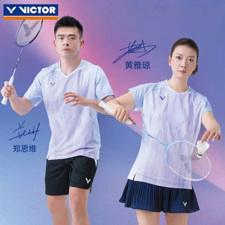 VICTOR胜利威克多羽毛球服男女赛速干透气专业比赛运动T-60002图片