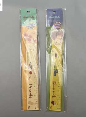 晨光奇只好玩吃了么那是坚果系列趣味转转尺15cm学生用测量标记学习趣味书签手账高颜值可爱DC120401