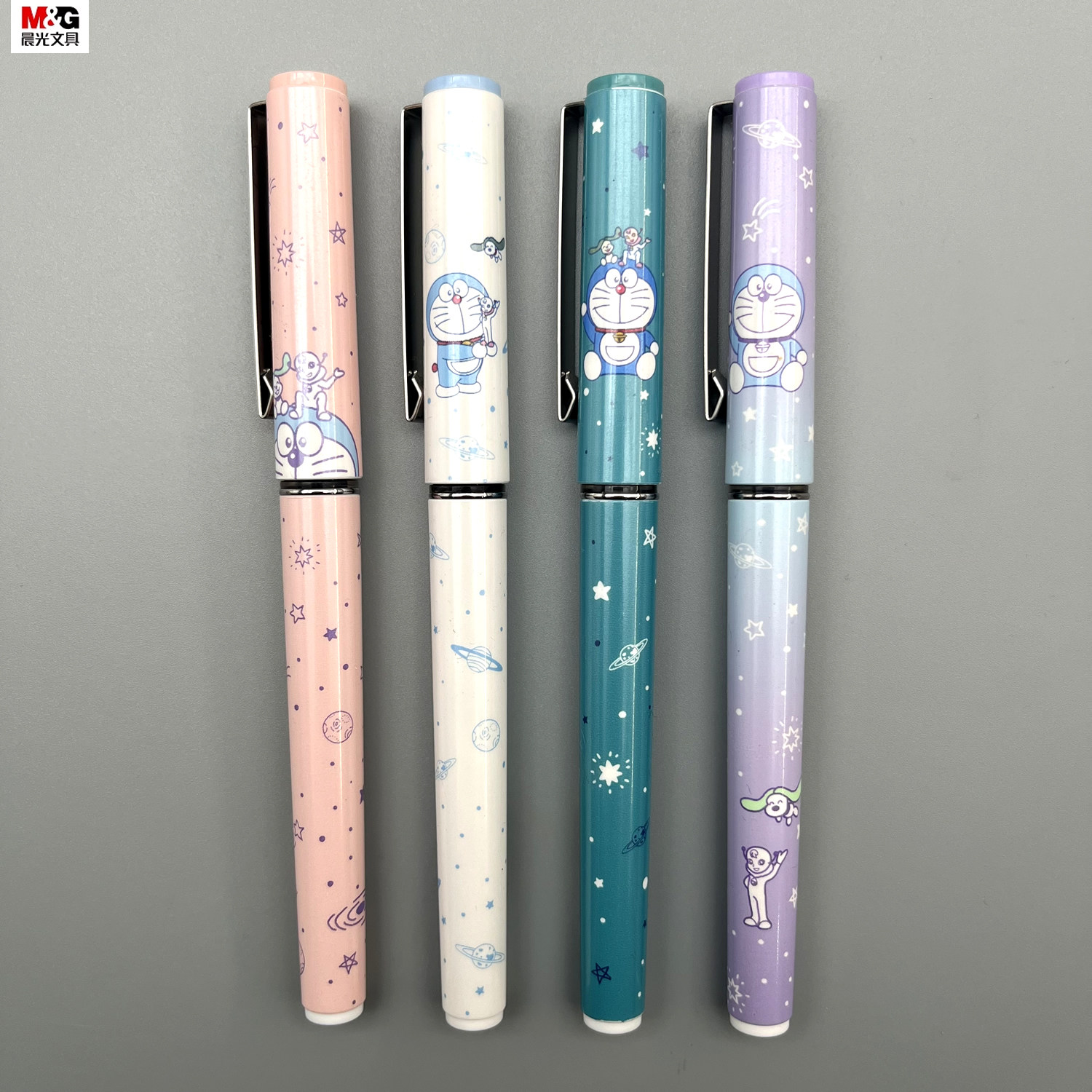 晨光哆啦A梦电影系列直液式速写笔0.5mm黑色全针管学生用笔记刷