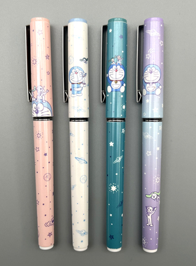 晨光哆啦A梦电影系列直液式速写笔0.5mm黑色全针管学生用笔记刷题作业考试办公高颜值签字笔水笔QRP41827