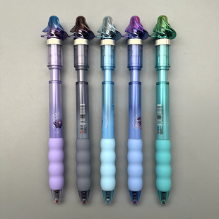 爱好灵旋风按动中性笔0.5mm黑色ST笔头可旋转减压学生用笔记刷题作业考试办公高颜值签字笔水笔GP4910