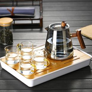 功夫沏茶专用耐高温茶具茶水分离单壶 玻璃茶壶泡茶器家用花茶套装