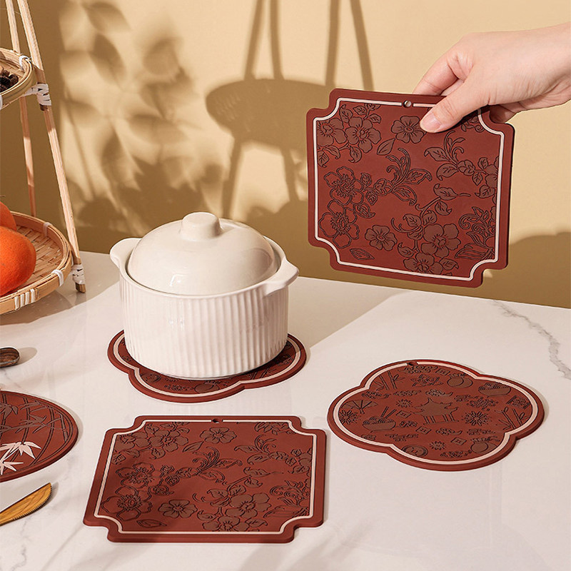 中古风餐垫锅垫隔热垫耐高温防烫桌垫菜盘碗碟垫茶杯垫砂锅垫家用,居家布艺,餐垫,淘宝优惠券,粉丝福利购,淘宝优惠卷