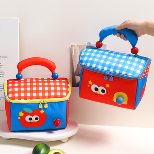 可爱保温饭盒袋饭兜学生上班族午餐手提包便当包餐包创意小房子