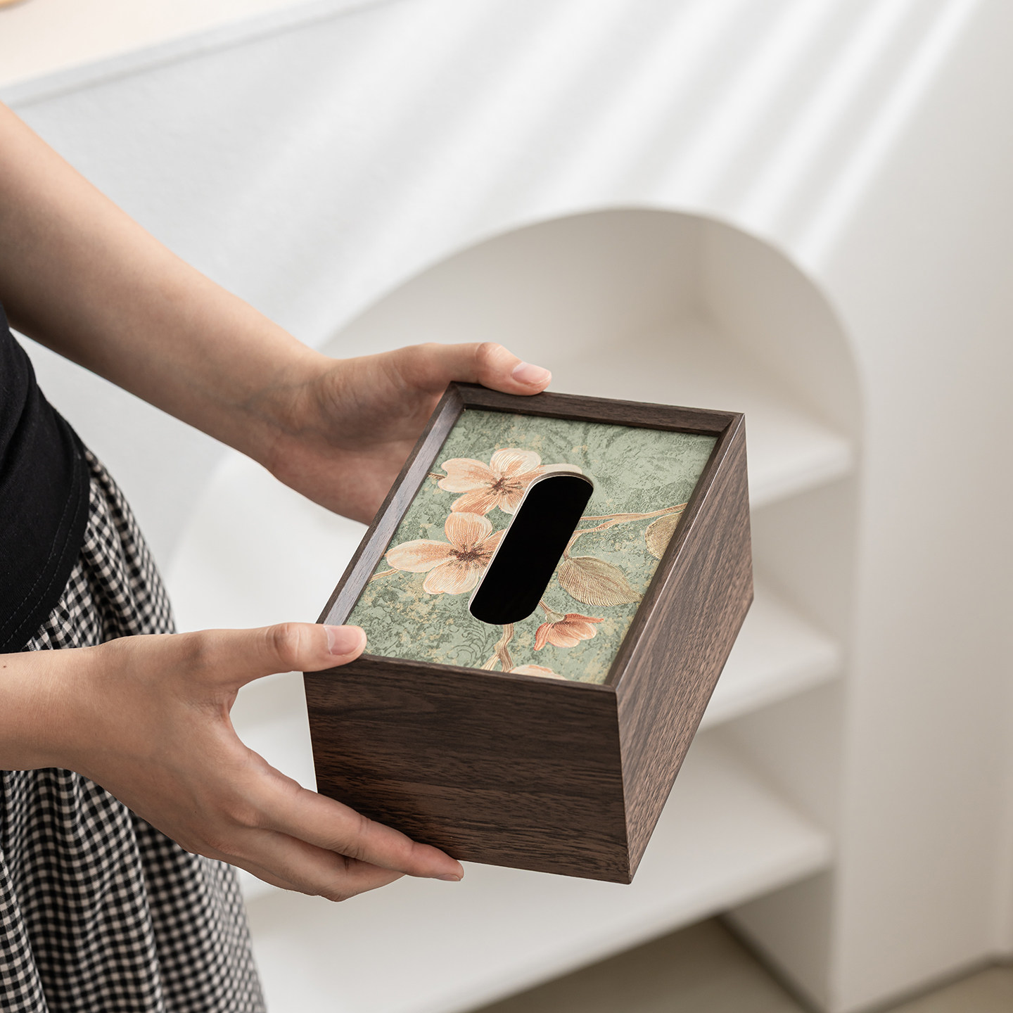 中式木质轻奢纸巾盒家用客厅茶几高级纸盒高档酒店桌面收纳盒餐厅,收纳整理,纸巾盒,淘宝优惠券,粉丝福利购,淘宝优惠卷