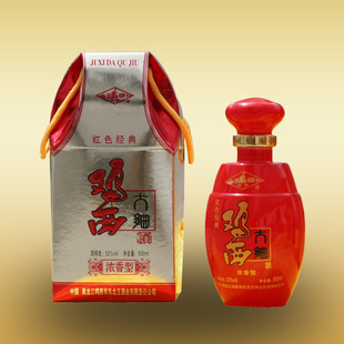鸡西大曲白酒 红色经典 浓香型42度500毫升 黑龙江东北王酒业粮食
