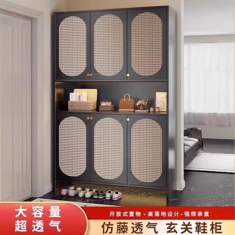 中古风钢制鞋柜家用门口阳台鞋架