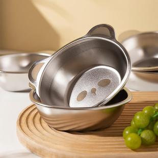摩登主妇304不锈钢宝宝碗吃饭专用辅食小碗家用餐具儿童饭碗餐盘