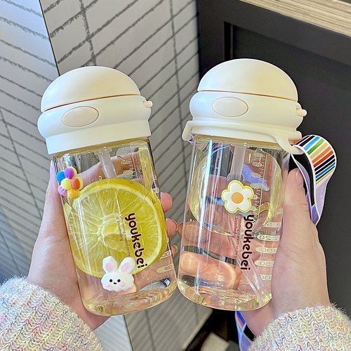 吸管杯孕产妇专用ppsu耐摔产检便携直饮水杯糖耐大容量大人刻度杯