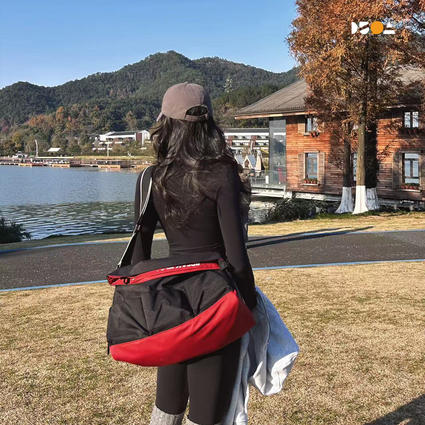 玲吾玖二男女运动旅行包日常单肩手提包大容量健身包干湿分离鞋仓