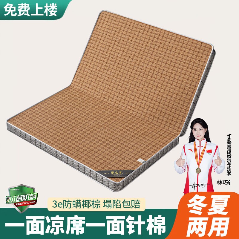 棕垫床垫硬垫子家用天然椰棕折叠棕榈护腰护脊冬夏两用儿童席梦思