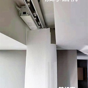 梦幻帘纱帘香格里拉窗帘客厅阳台遮阳卧室全遮光电V动竖百叶垂直