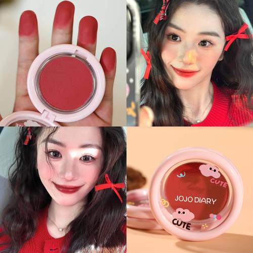 正品JOJO DIARY单色柔雾腮红2025新款爆款收缩色膨胀色超好用腮红