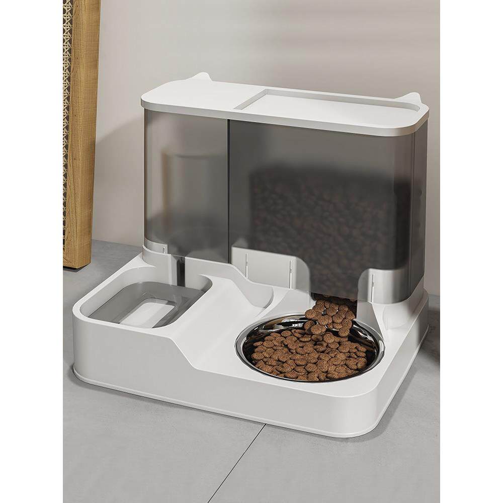 日本进口品质猫咪自动喂食器饮水机一体猫食盆猫碗狗碗双碗狗狗