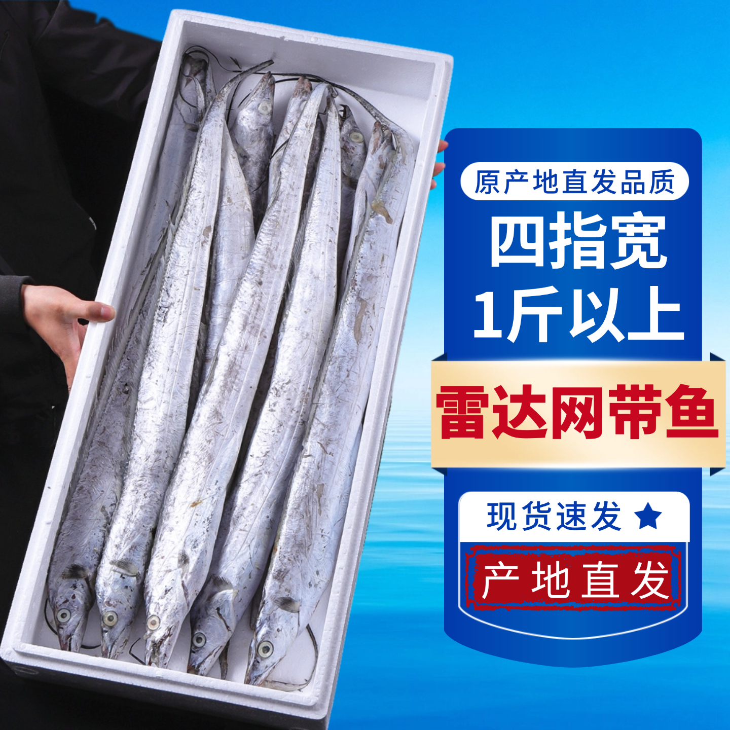 带鱼野生整条新鲜冷冻海捕无冰超特大刀鱼海鲜水产无破肚整箱批发