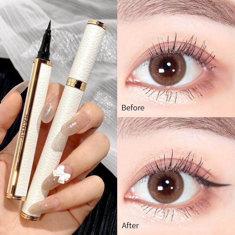 日本正品小羊皮眼线液笔防水易卸妆不晕染毛刷勾线笔款弹性笔头