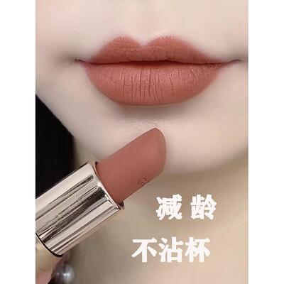 肉桂奶茶色豆沙口红不掉色不沾杯大牌正品防水哑光官方店海盐