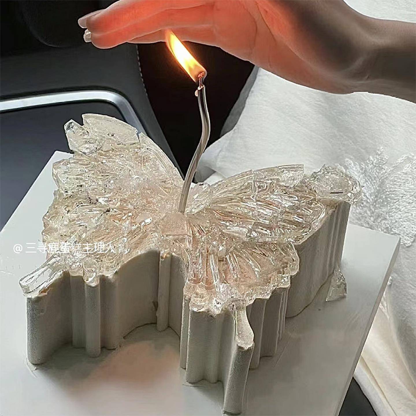 包邮情人节法式梦幻蝴蝶硅胶模具慕斯烘焙蛋糕巧克力艾素糖敲敲乐