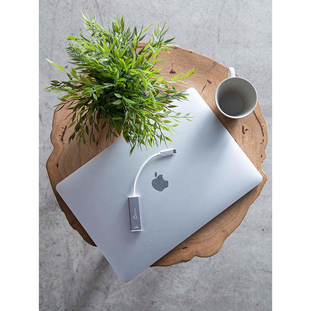 j5create USB转有线网口RJ45电脑千兆网卡Type-C网线转换器接头