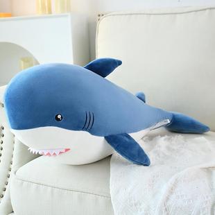 海利伟仿真鲨鱼抱枕毛绒玩具大白鲨玩偶公仔女生床上睡觉夹腿娃娃