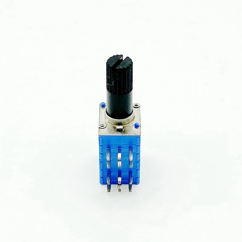RK09型4联精密电位器 C50K×4 功放音响多声道音量调节 15mm柄长