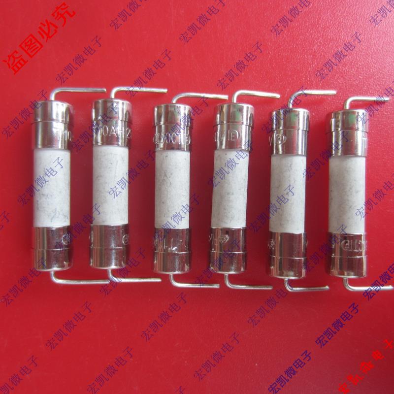 发5个T10AH250V 5X20慢熔断陶瓷保险丝 线路板电机保险管