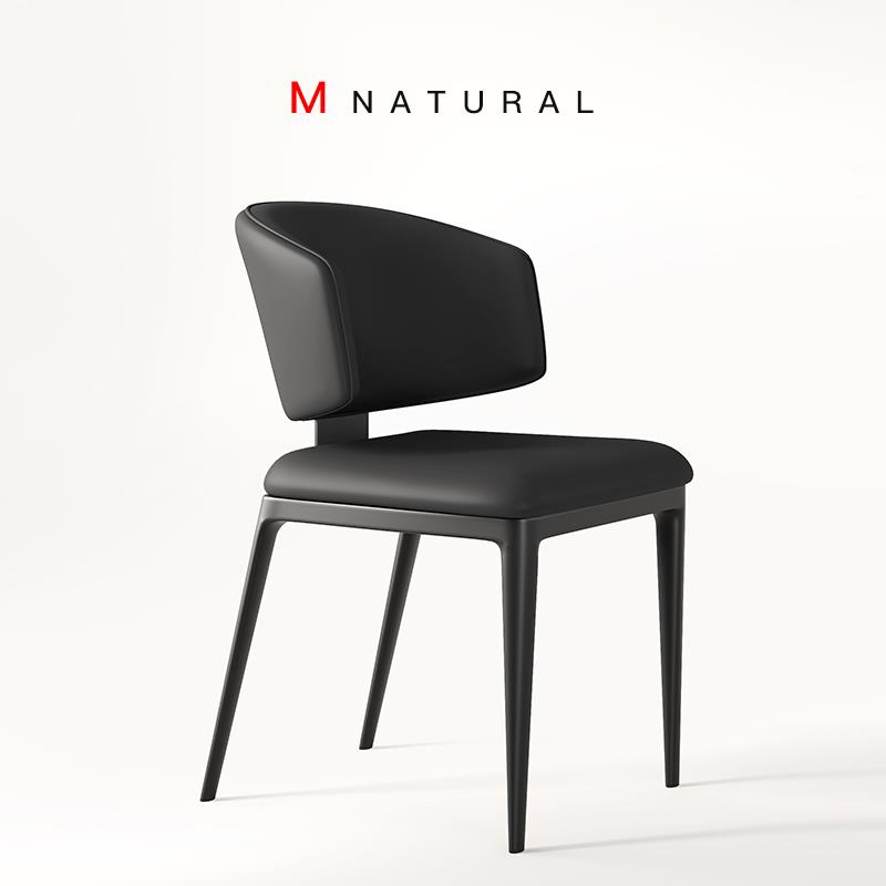 意式餐椅家用现代简约酒店靠背椅北欧轻奢设计师餐桌椅餐厅椅子