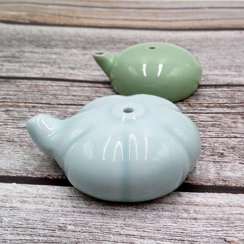 陶瓷砚滴文房四宝摆件国画书法用品手工书滴水盂水滴砚台磨墨