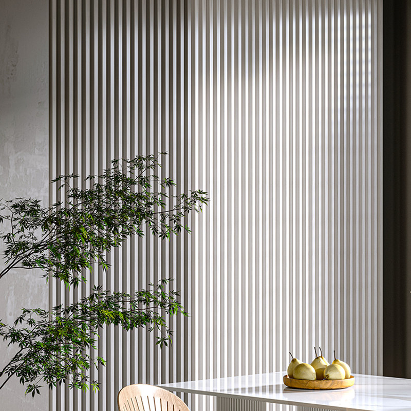 实木格栅卡扣板护墙板长城板电视背景墙装饰生态木板卧室阳台吊顶