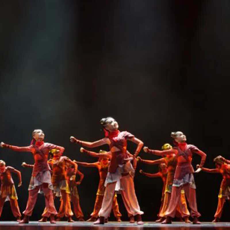 再现花木兰儿童演出服角色扮演小荷风采舞蹈表演服女童中国舞服装