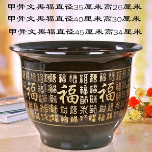 陶瓷花盆特大号多肉植物盆器小花钵花缸大型铁树发财树盆陶土矮胖