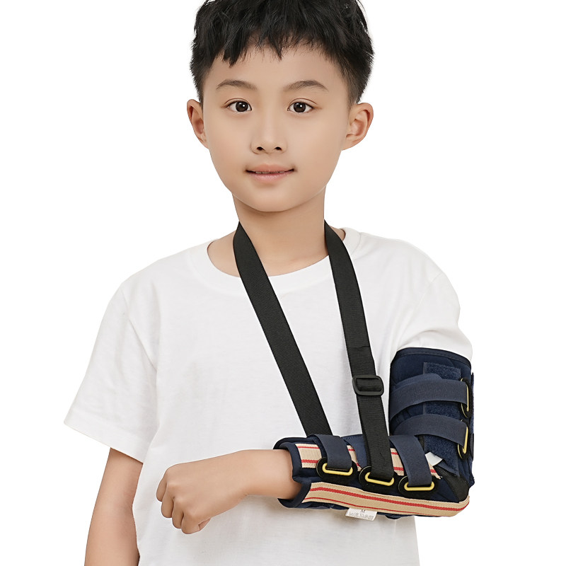 儿童肘关节固定支具胳膊肘手臂骨折扭伤脱臼康复吊带石膏夹板绑带