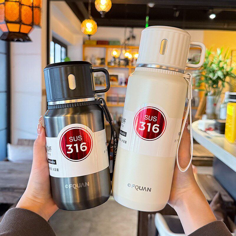 大容量保温杯男款i316不锈钢泡茶水杯女生2025新款高颜值便携杯子