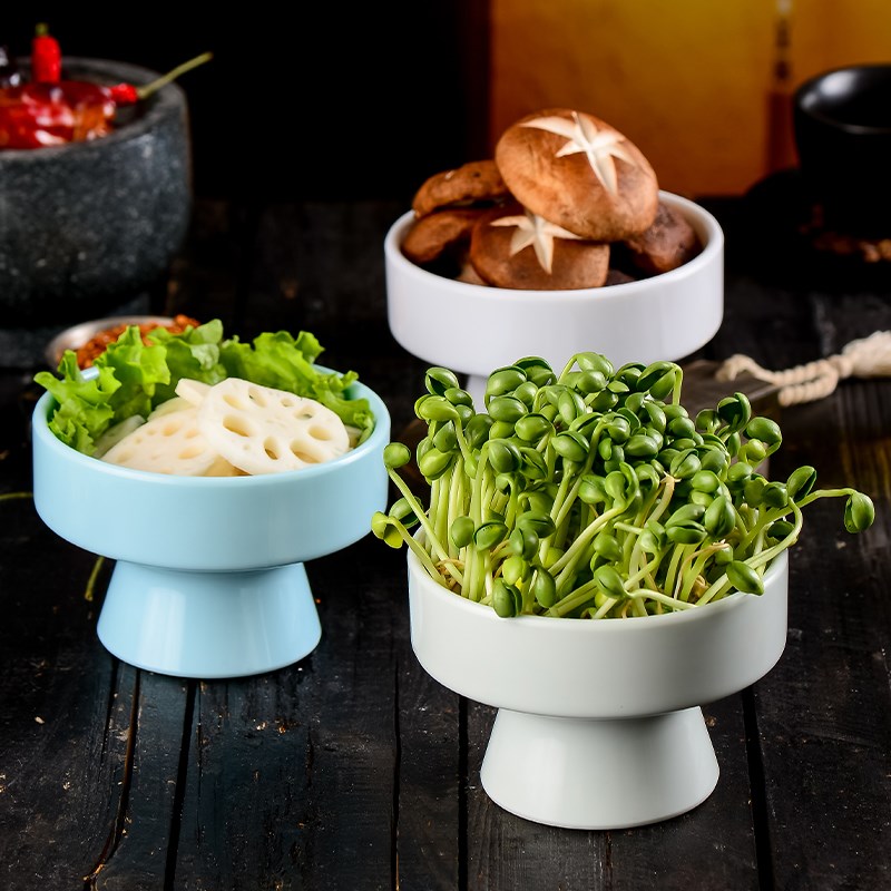 密胺仿瓷餐具创j特色意网红火锅店小菜高脚碗酒店冷菜小碗意境摆