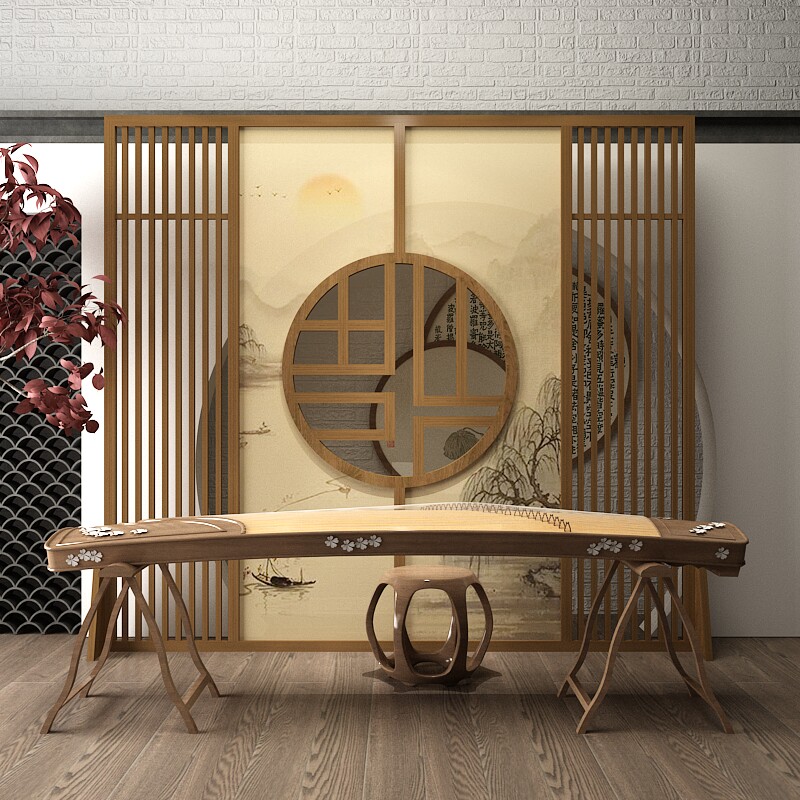 中式实木屏风f镂空隔断玄关古典客厅座屏酒店餐厅半透布艺屏风福