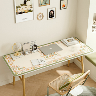 护眼无味书桌垫防水防油学生学习桌办公桌桌垫免洗皮革办公桌布绿