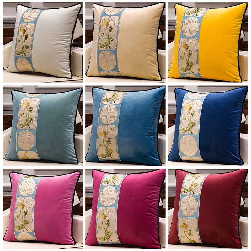 中式客厅沙发抱枕靠垫1138新中式靠枕中国风轻奢枕套床头大靠背,居家布艺,靠垫/抱枕,淘宝优惠券,粉丝福利购,淘宝优惠卷
