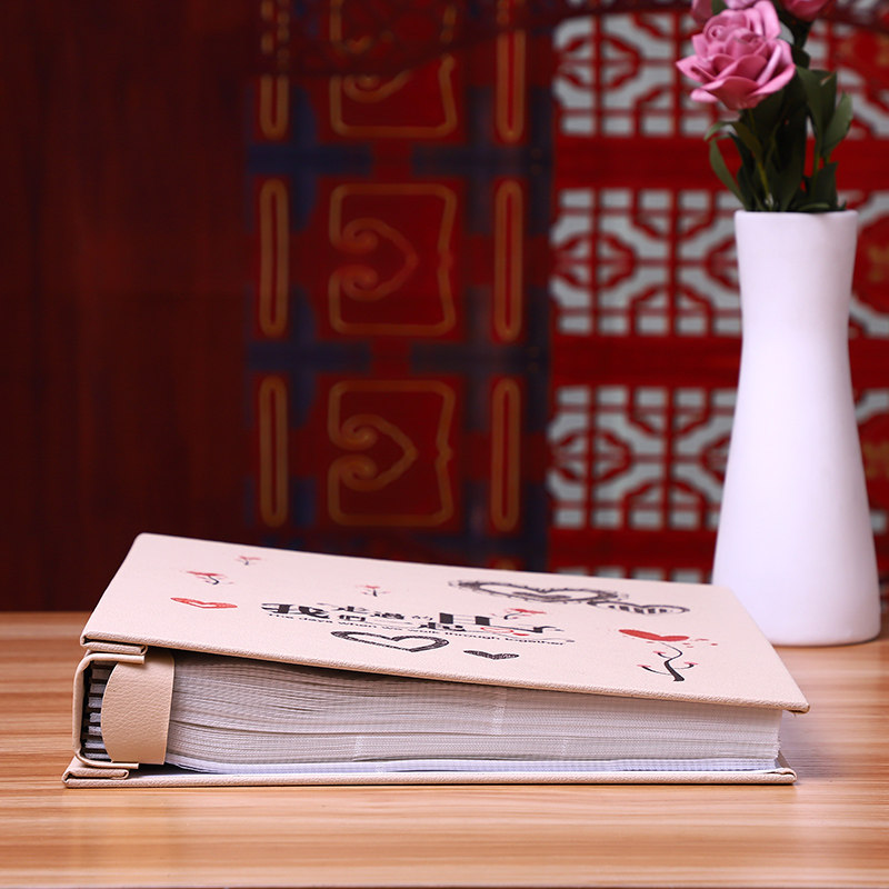 高档皮面相册影集家庭插页式宝宝成长纪念册600张567寸混装像册本