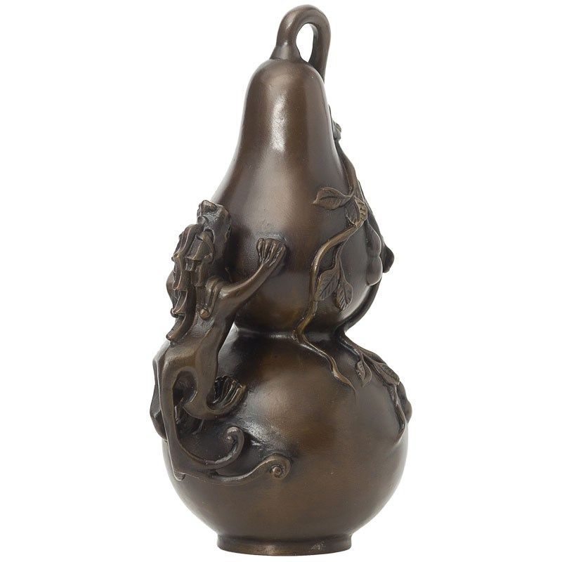 铜之美黄铜金蟾福葫芦摆件紫铜工艺品客厅玄关家居办公桌装饰摆设,家居饰品,装饰摆件,淘宝优惠券,粉丝福利购,淘宝优惠卷