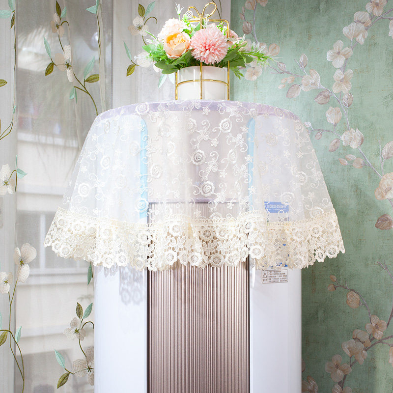 欧式空调防尘布盖布盖巾立式圆柱形柜机圆形蕾丝空调罩米典雅桌布,居家布艺,空调罩,淘宝优惠券,粉丝福利购,淘宝优惠卷