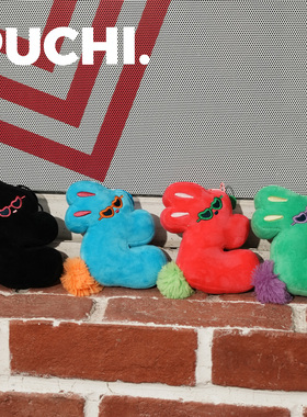 《Fluffy.墨镜趴趴兔》PUCHI.噗哧商店 多巴胺兔子挂件毛绒包挂