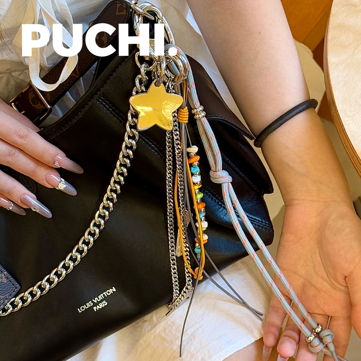 《MiuM.多巴胺》少女感彩色挂饰多巴胺串珠金属韩系Ins包包挂饰