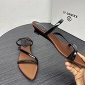 坡跟拖鞋 绝美气质仙女风晚晚X套趾女士凉 法式 女外穿新款 2025夏季