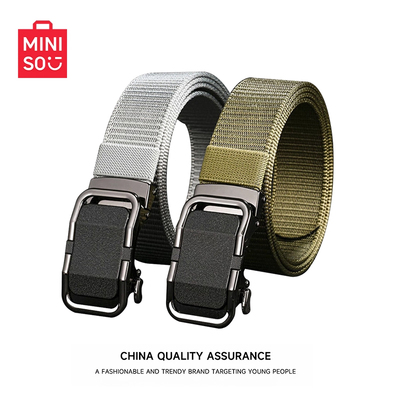 MINISO名创优品帆布自动扣腰带