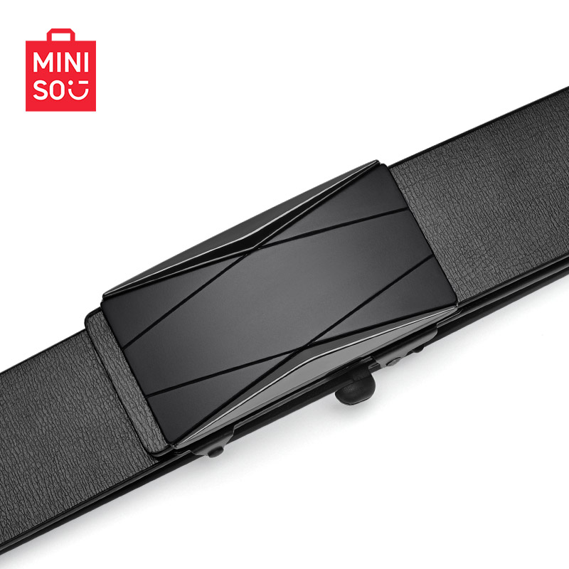 MINISO名创优品皮带男年轻人新款休闲腰带百搭自动扣时尚简约裤带