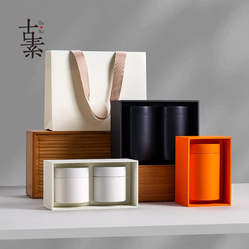 茶叶包装盒高档茶叶礼品盒龙井绿茶礼盒通用茶密封罐装空盒子定制