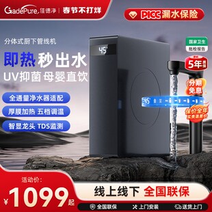 政府补佳德净即热龙头家用直饮净水器厨下式管线加热一体