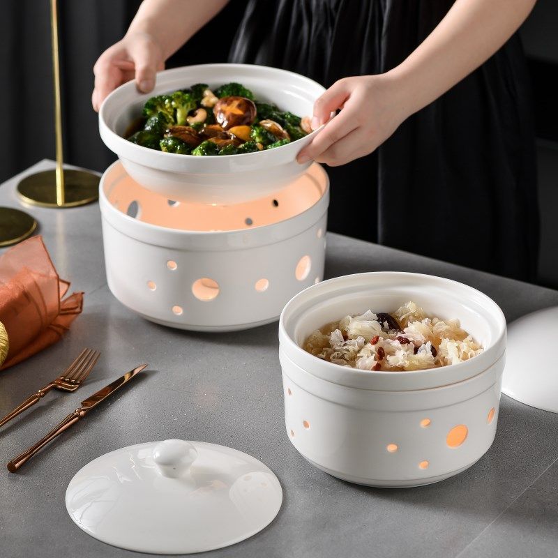 酒店陶瓷明炉餐具带盖菜盘子锅碗家用商用保温干锅酒精蜡烛加热炉,餐饮具,盘,淘宝优惠券,粉丝福利购,淘宝优惠卷